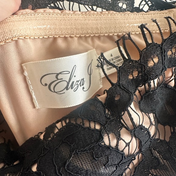 Eliza J Elegant Black Lace Jumpsuit - Picture 5 of 6